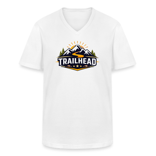 T-shirt classique col V Homme - blanc